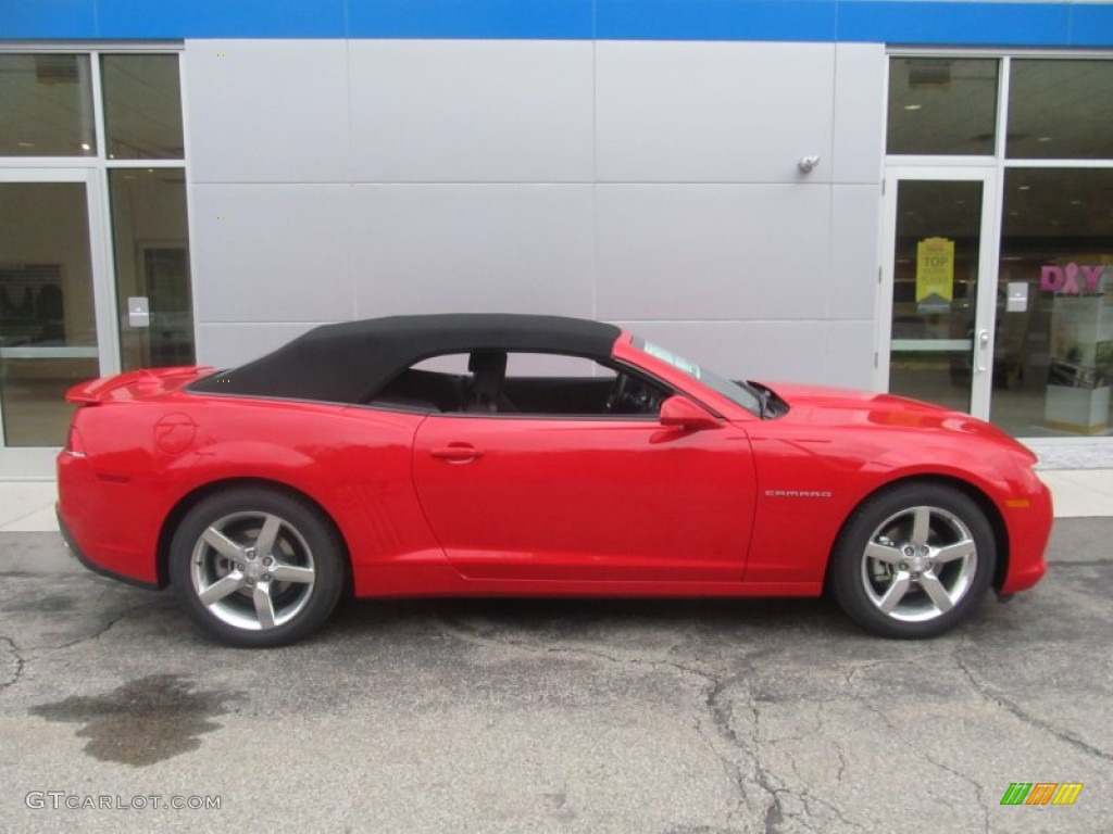 2014 Camaro LT Convertible - Red Hot / Black photo #2