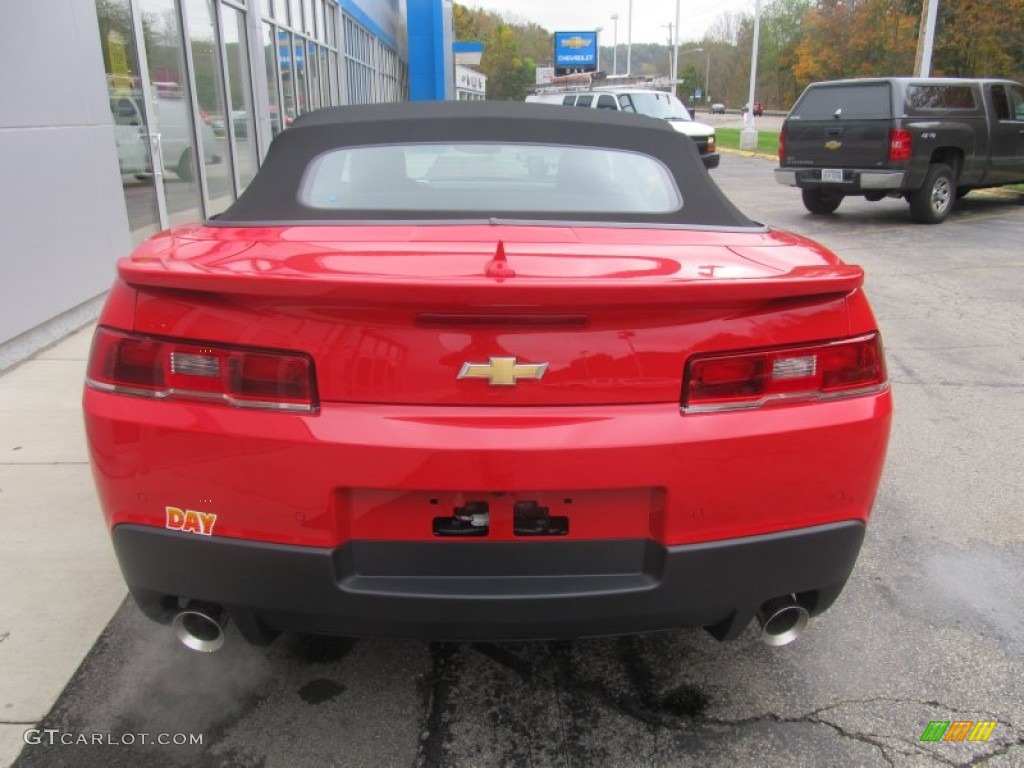 2014 Camaro LT Convertible - Red Hot / Black photo #4