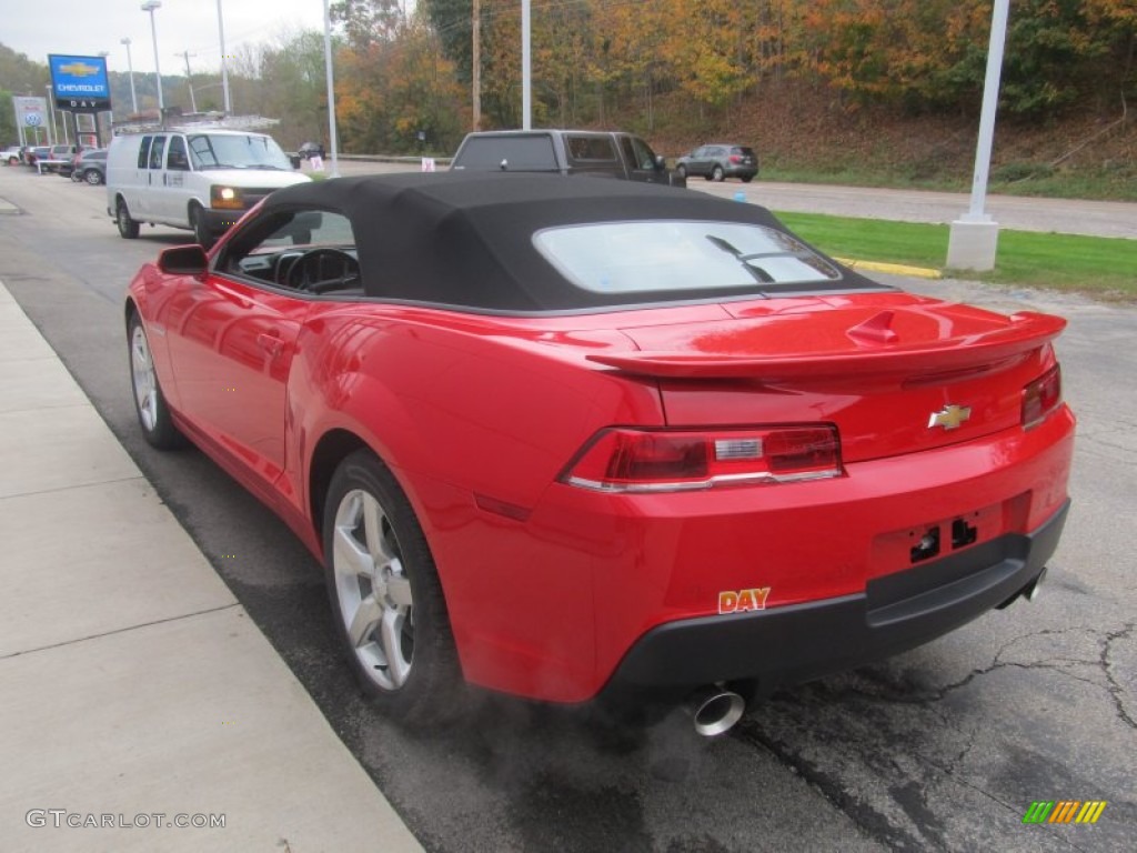 2014 Camaro LT Convertible - Red Hot / Black photo #5