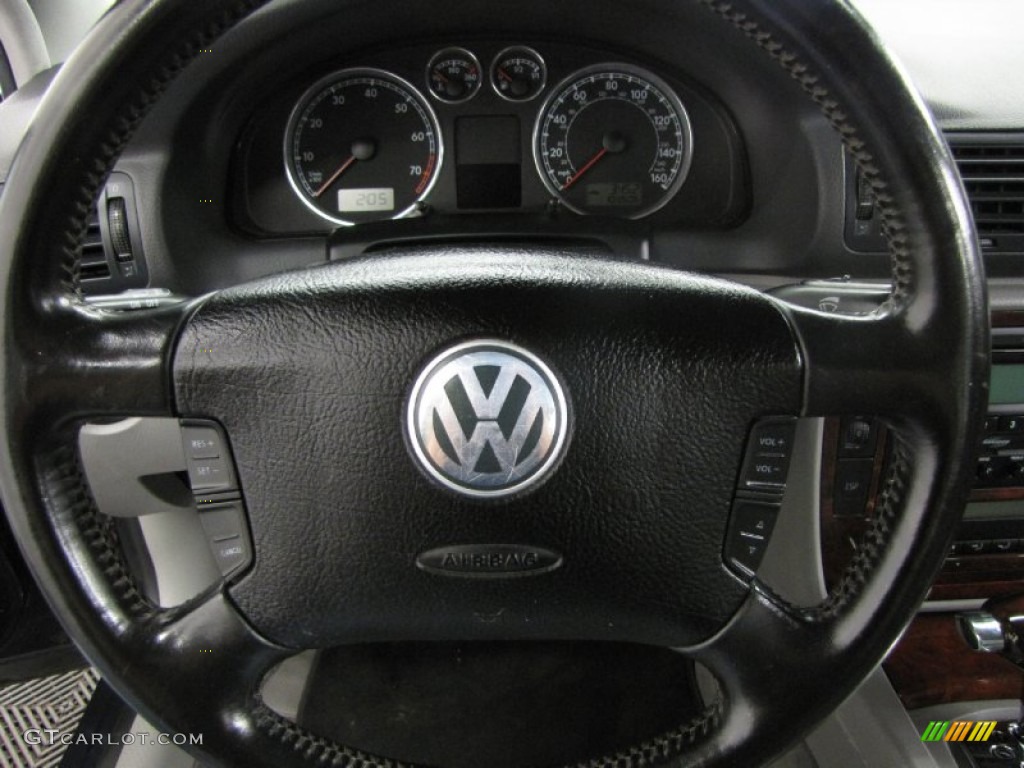 2005 Passat GLX Wagon - Blue Graphite Metallic / Grey photo #16