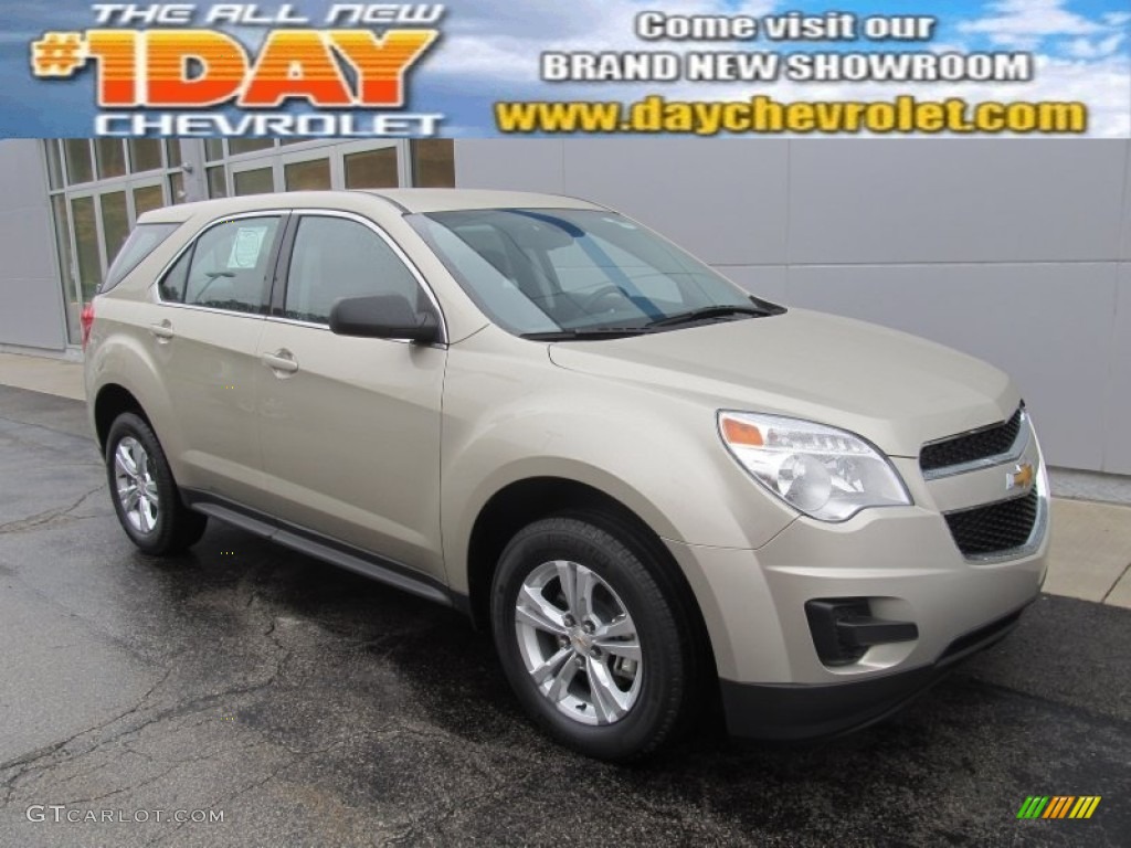 2014 Equinox LS - Champagne Silver Metallic / Jet Black photo #1