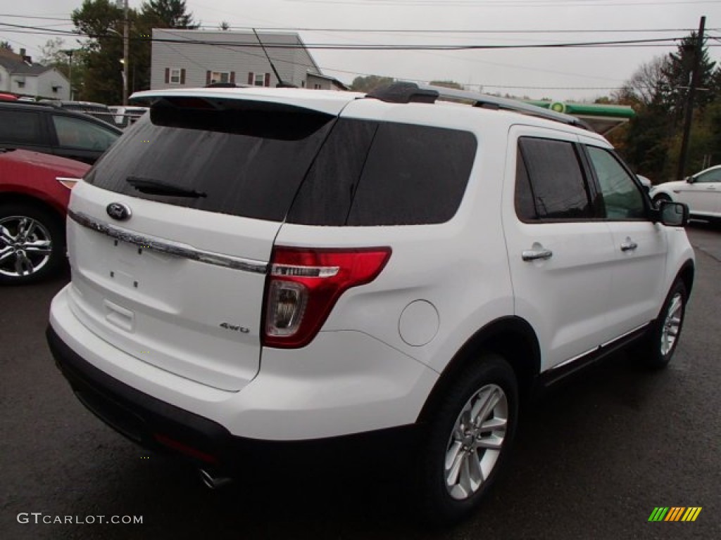 2014 Explorer XLT 4WD - Oxford White / Charcoal Black photo #5