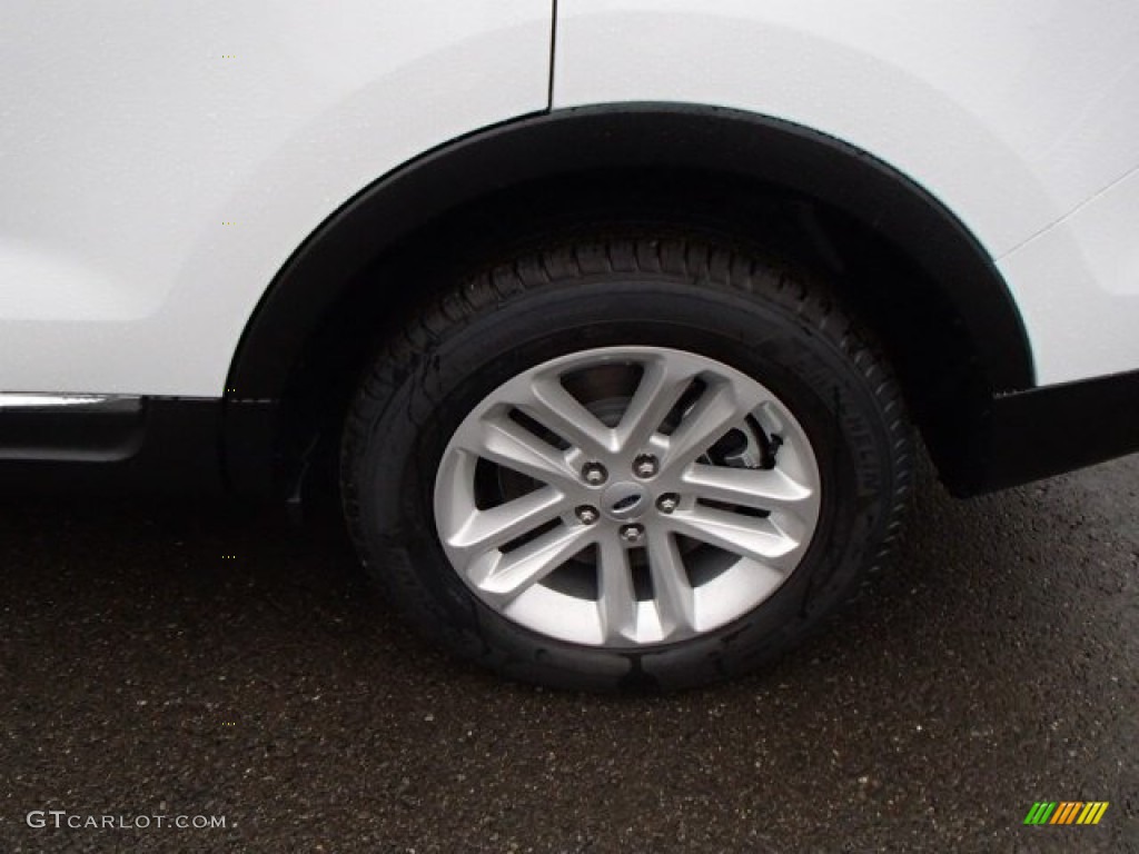 2014 Explorer XLT 4WD - Oxford White / Charcoal Black photo #9