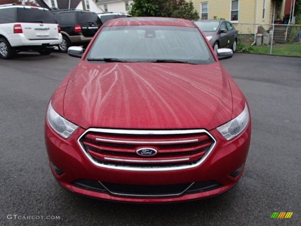 2014 Taurus Limited AWD - Ruby Red / Charcoal Black photo #2