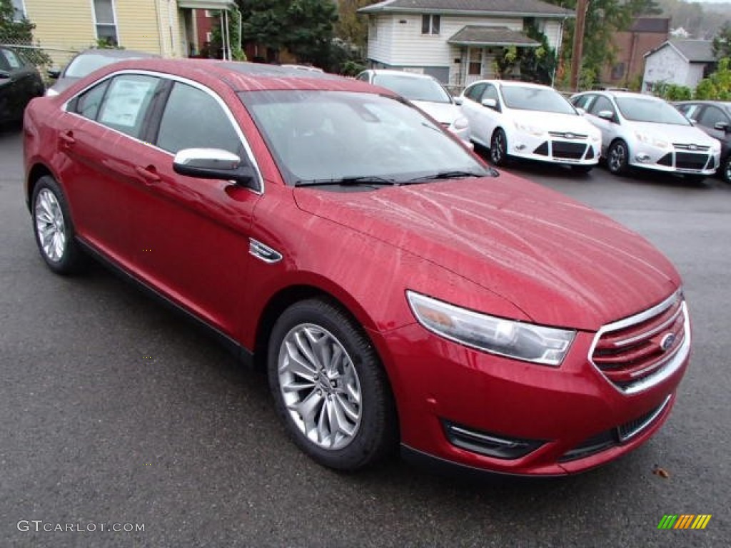 2014 Taurus Limited AWD - Ruby Red / Charcoal Black photo #3