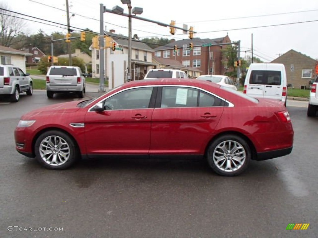 2014 Taurus Limited AWD - Ruby Red / Charcoal Black photo #8