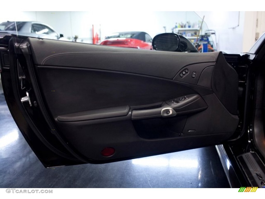 2010 Chevrolet Corvette ZR1 Ebony Black Door Panel Photo #86836922