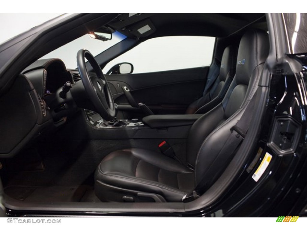 Ebony Black Interior 2010 Chevrolet Corvette ZR1 Photo #86836959