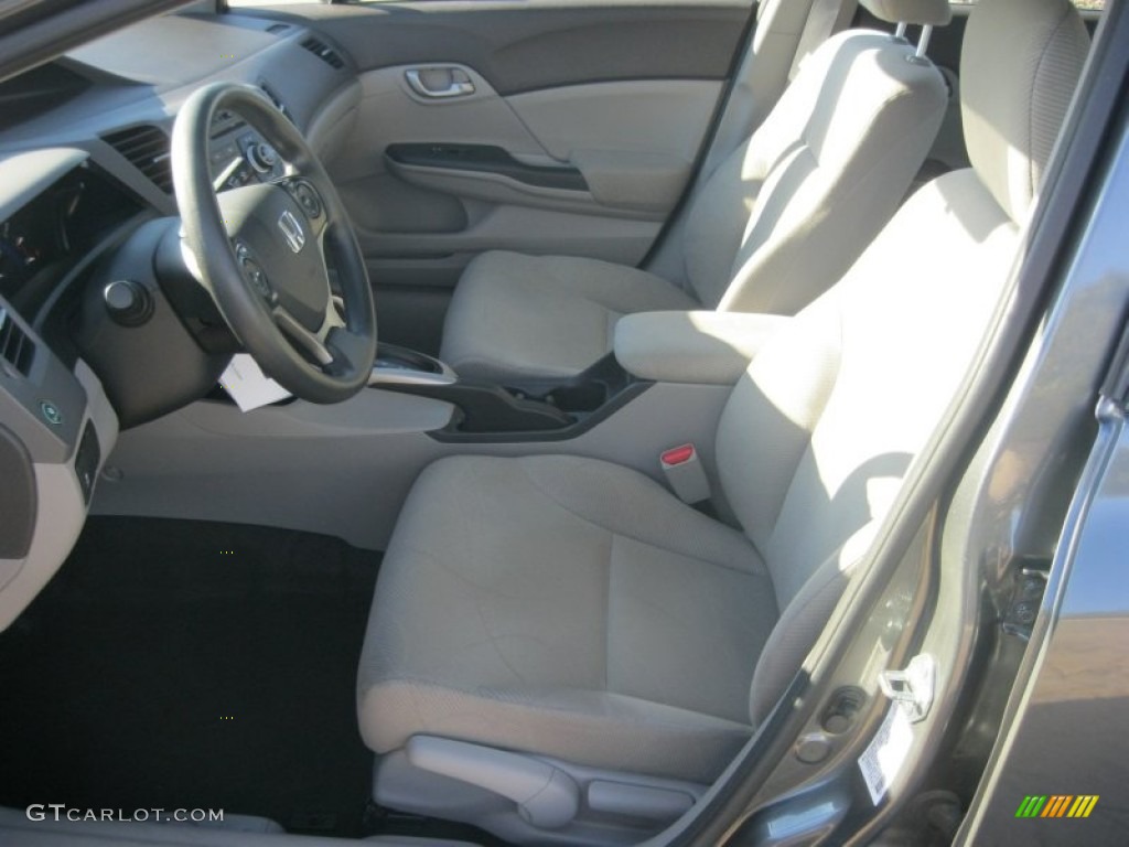 2012 Civic HF Sedan - Polished Metal Metallic / Gray photo #16