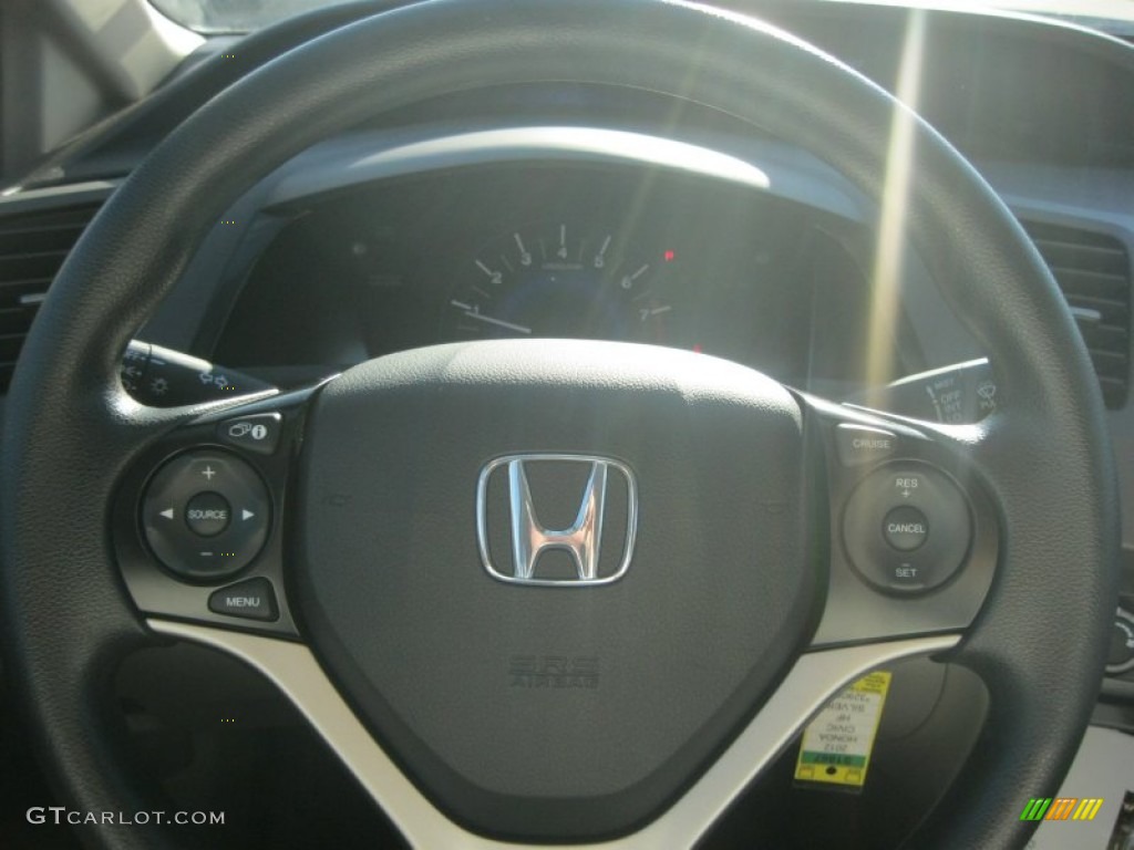 2012 Civic HF Sedan - Polished Metal Metallic / Gray photo #22
