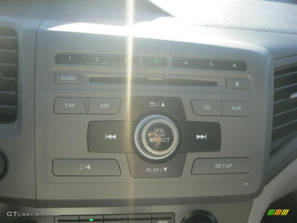 2012 Civic HF Sedan - Polished Metal Metallic / Gray photo #25