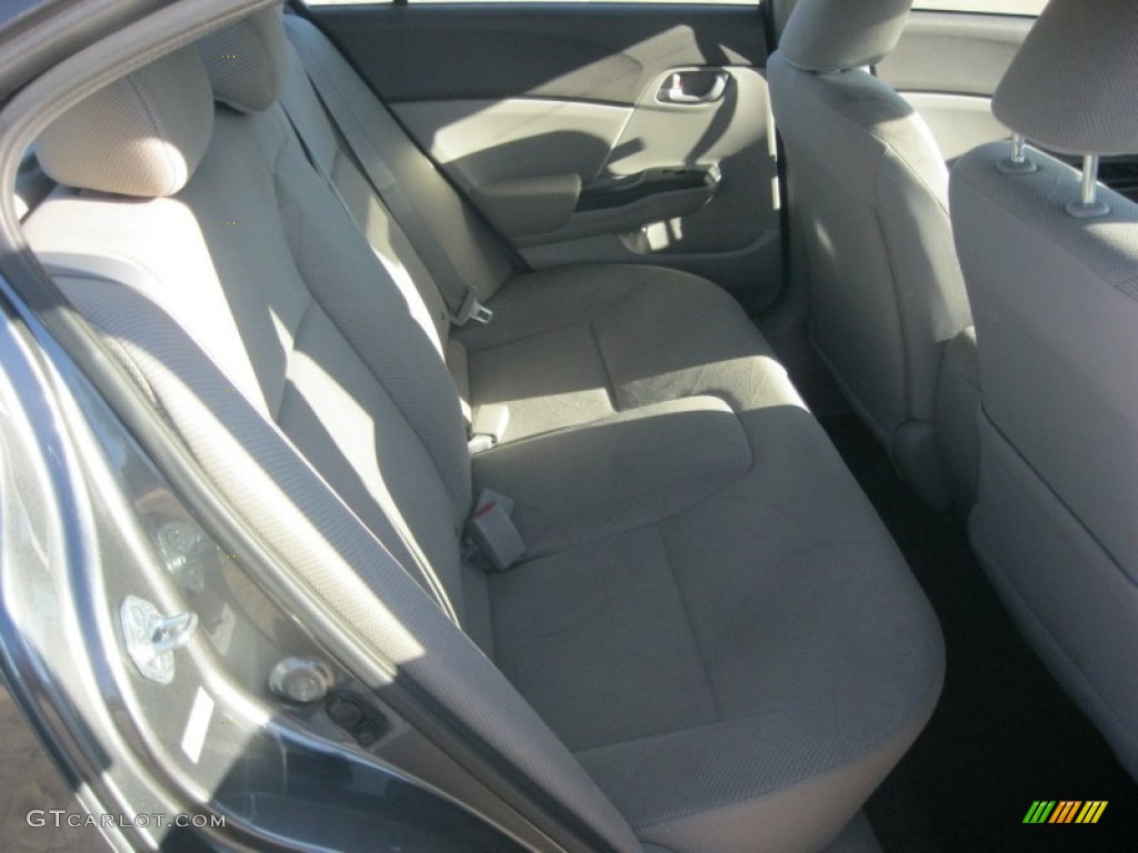 2012 Civic HF Sedan - Polished Metal Metallic / Gray photo #31
