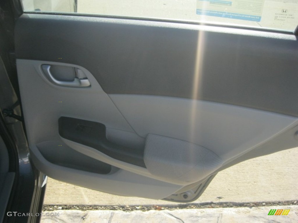 2012 Civic HF Sedan - Polished Metal Metallic / Gray photo #32
