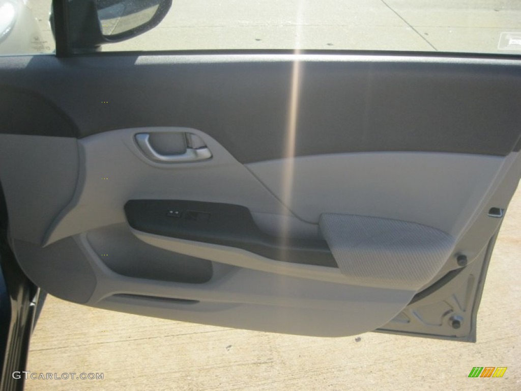 2012 Civic HF Sedan - Polished Metal Metallic / Gray photo #33