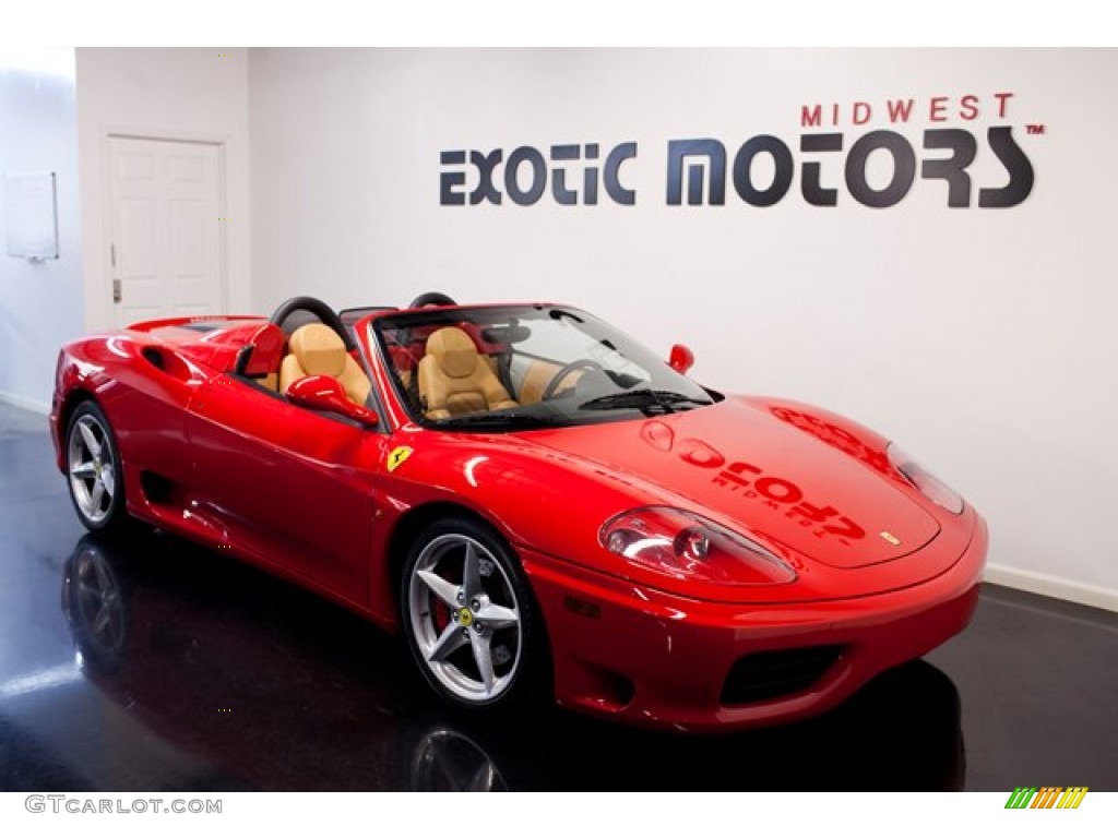 2001 360 Spider F1 - Red / Beige photo #9