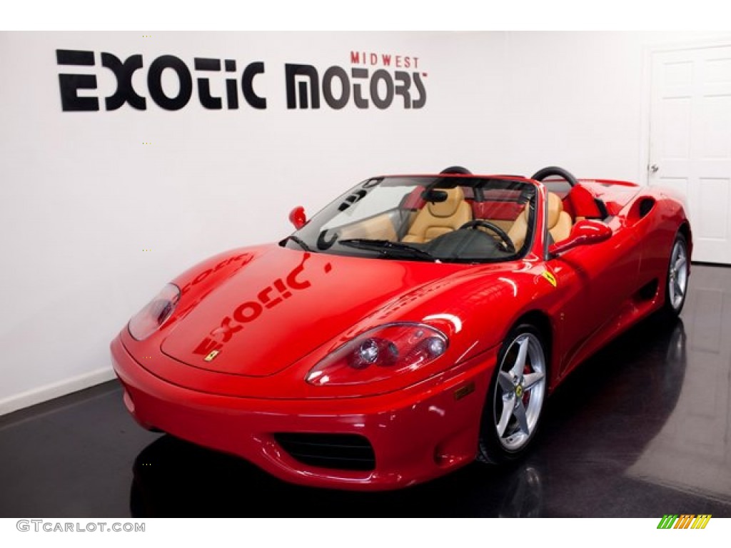 2001 360 Spider F1 - Red / Beige photo #10
