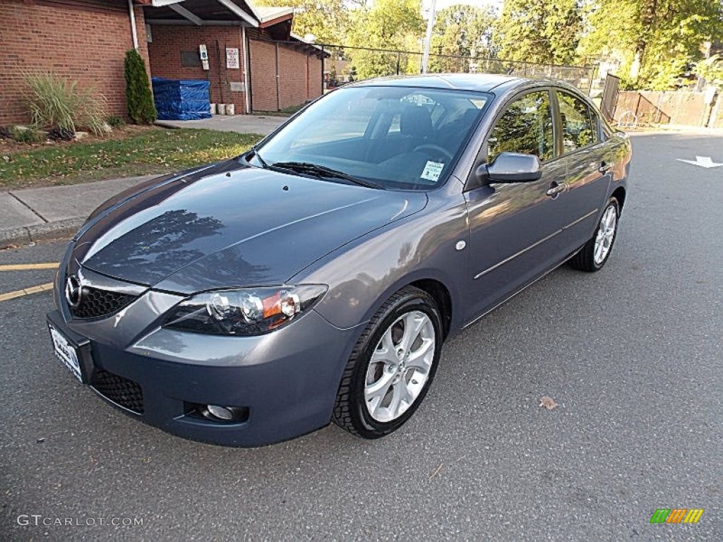 2009 MAZDA3 i Sport Sedan - Galaxy Gray Mica / Black photo #1