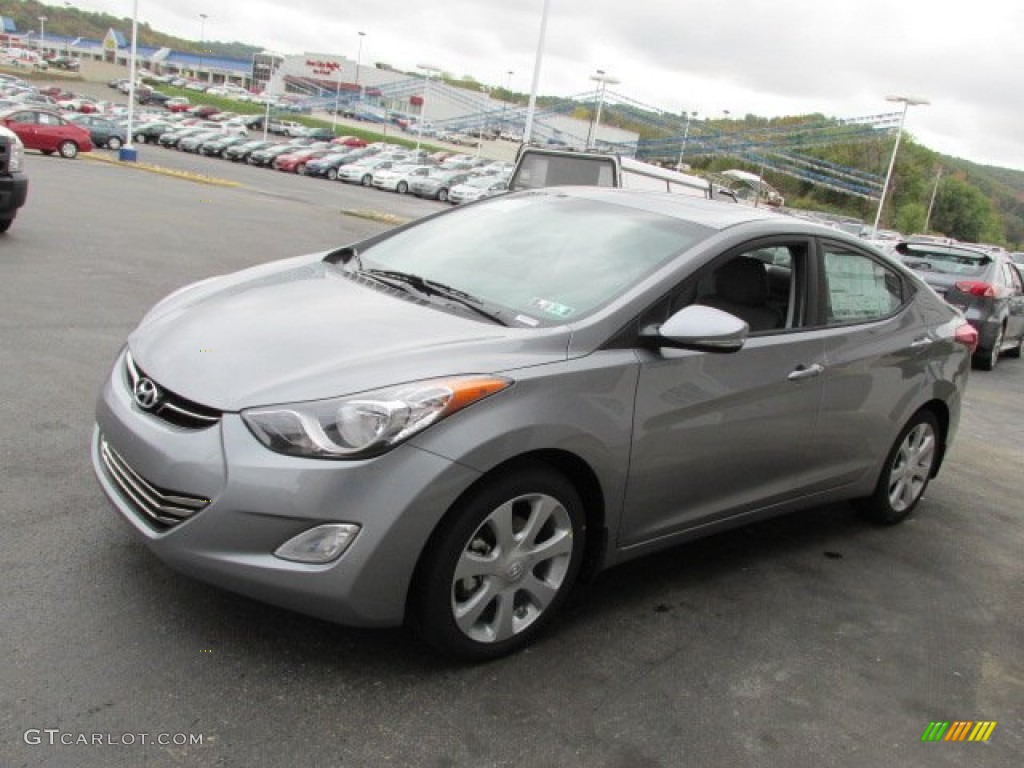 2013 Elantra Limited - Titanium Gray Metallic / Gray photo #6