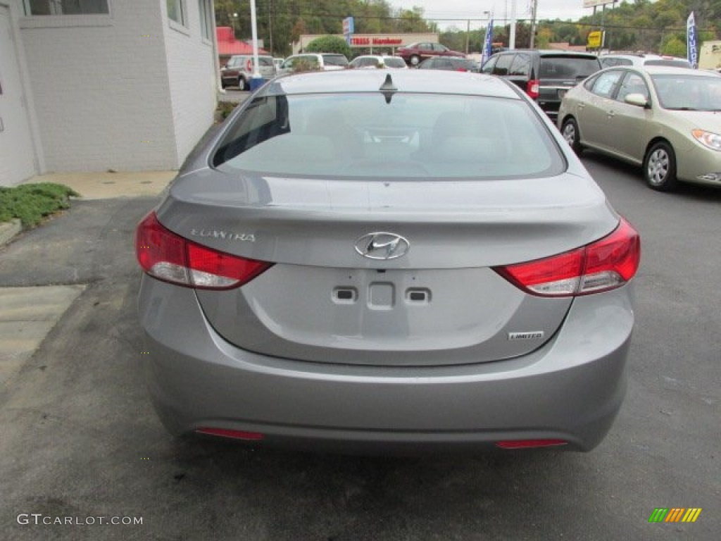2013 Elantra Limited - Titanium Gray Metallic / Gray photo #7
