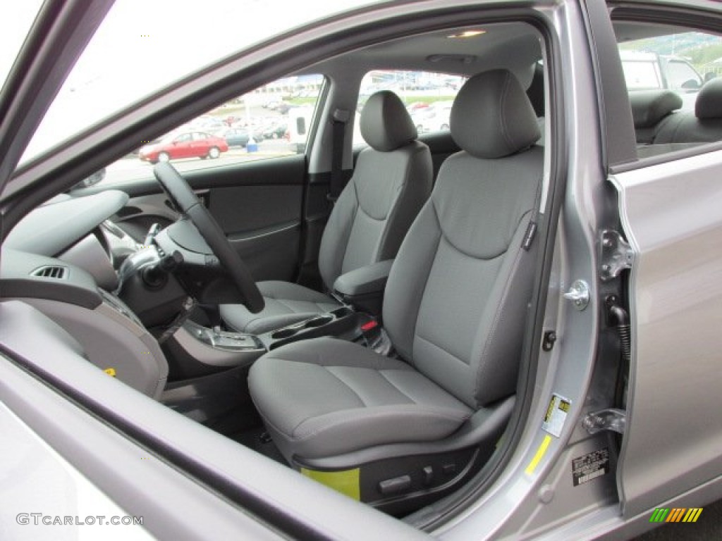 2013 Elantra Limited - Titanium Gray Metallic / Gray photo #10