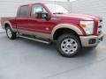 2013 Ruby Red Metallic Ford F250 Super Duty King Ranch Crew Cab 4x4  photo #3