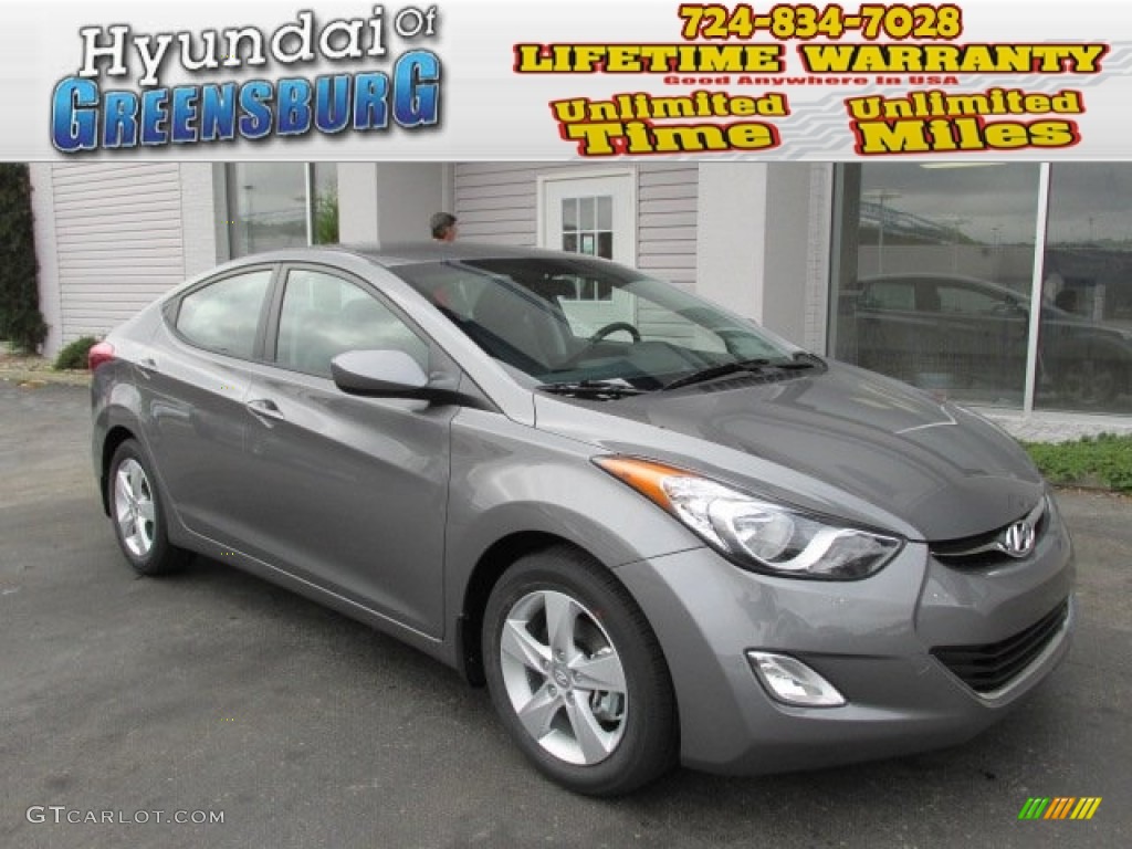2013 Elantra GLS - Harbor Gray Metallic / Gray photo #1