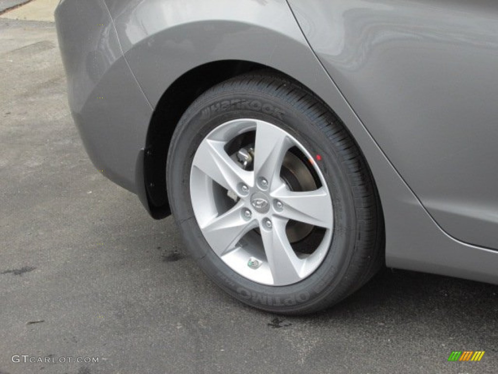 2013 Elantra GLS - Harbor Gray Metallic / Gray photo #3