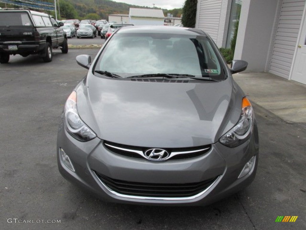 2013 Elantra GLS - Harbor Gray Metallic / Gray photo #4