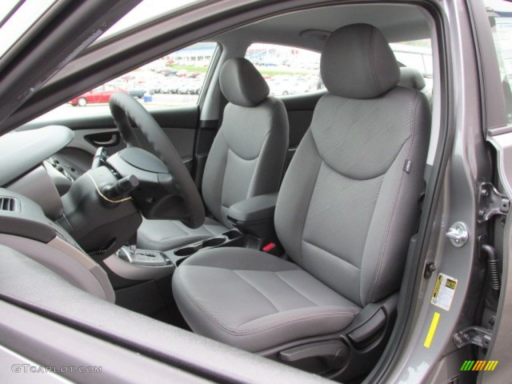 2013 Elantra GLS - Harbor Gray Metallic / Gray photo #7