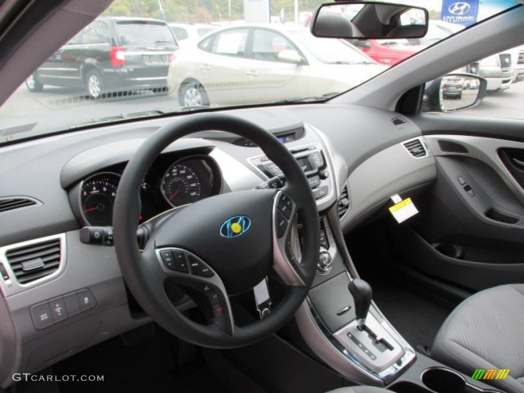 2013 Elantra GLS - Harbor Gray Metallic / Gray photo #8