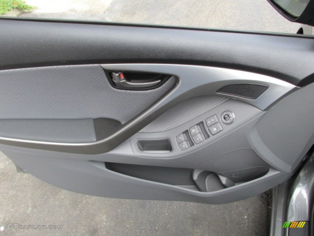 2013 Elantra GLS - Harbor Gray Metallic / Gray photo #9
