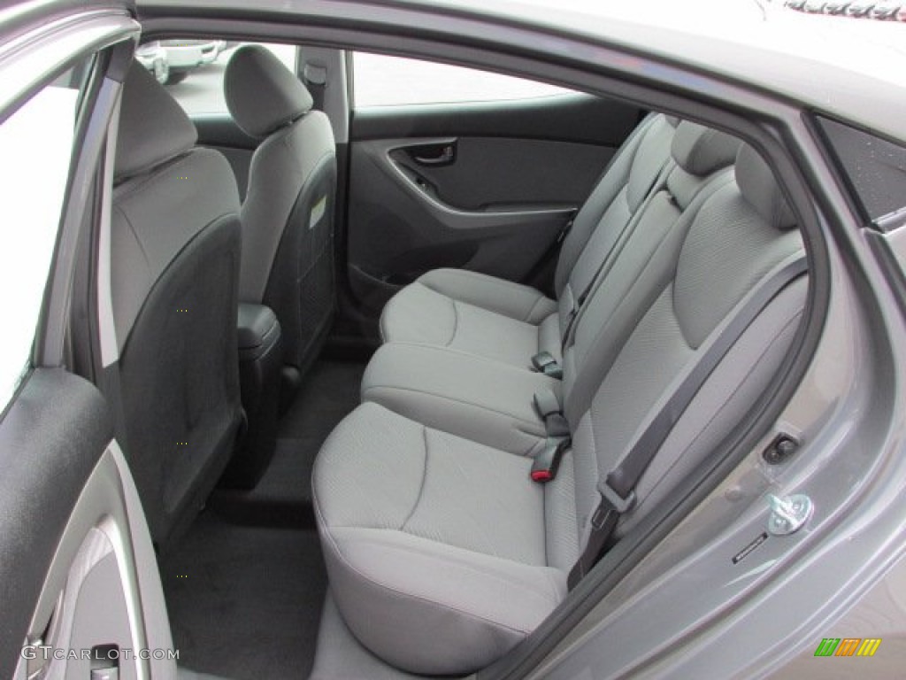 2013 Elantra GLS - Harbor Gray Metallic / Gray photo #10