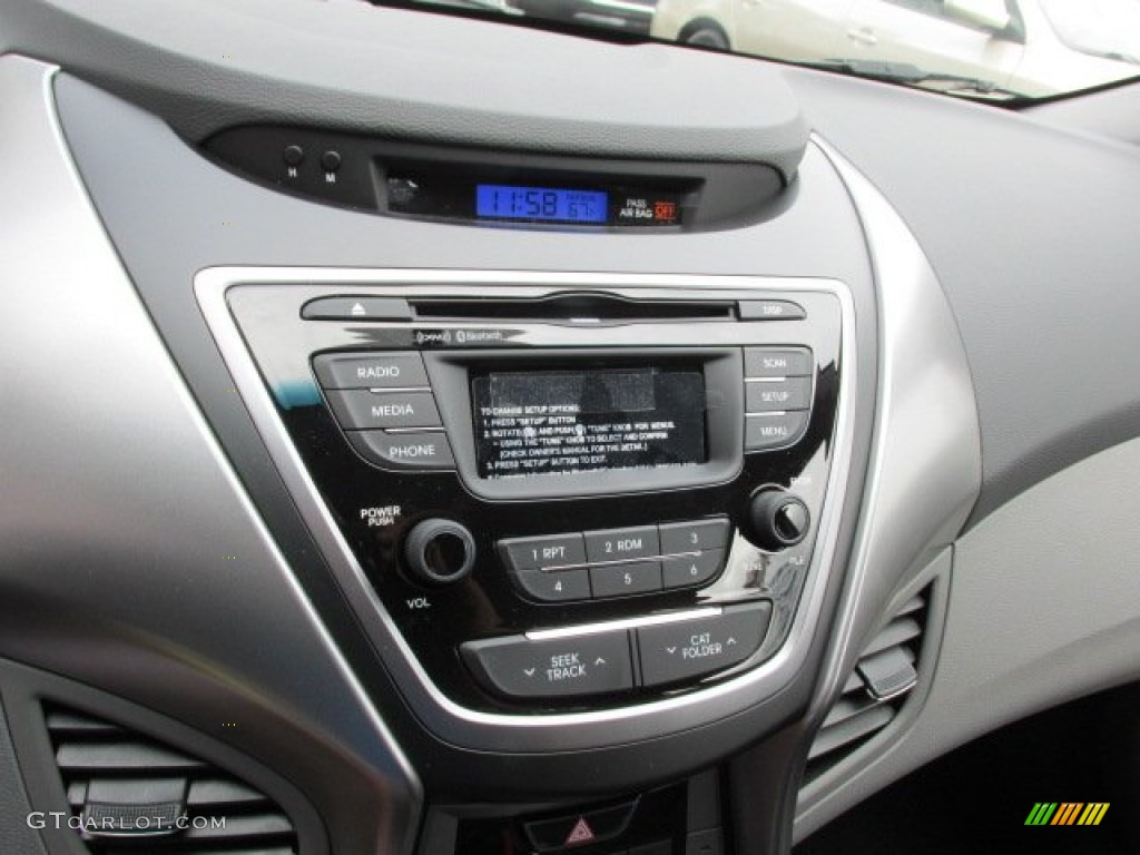 2013 Elantra GLS - Harbor Gray Metallic / Gray photo #11