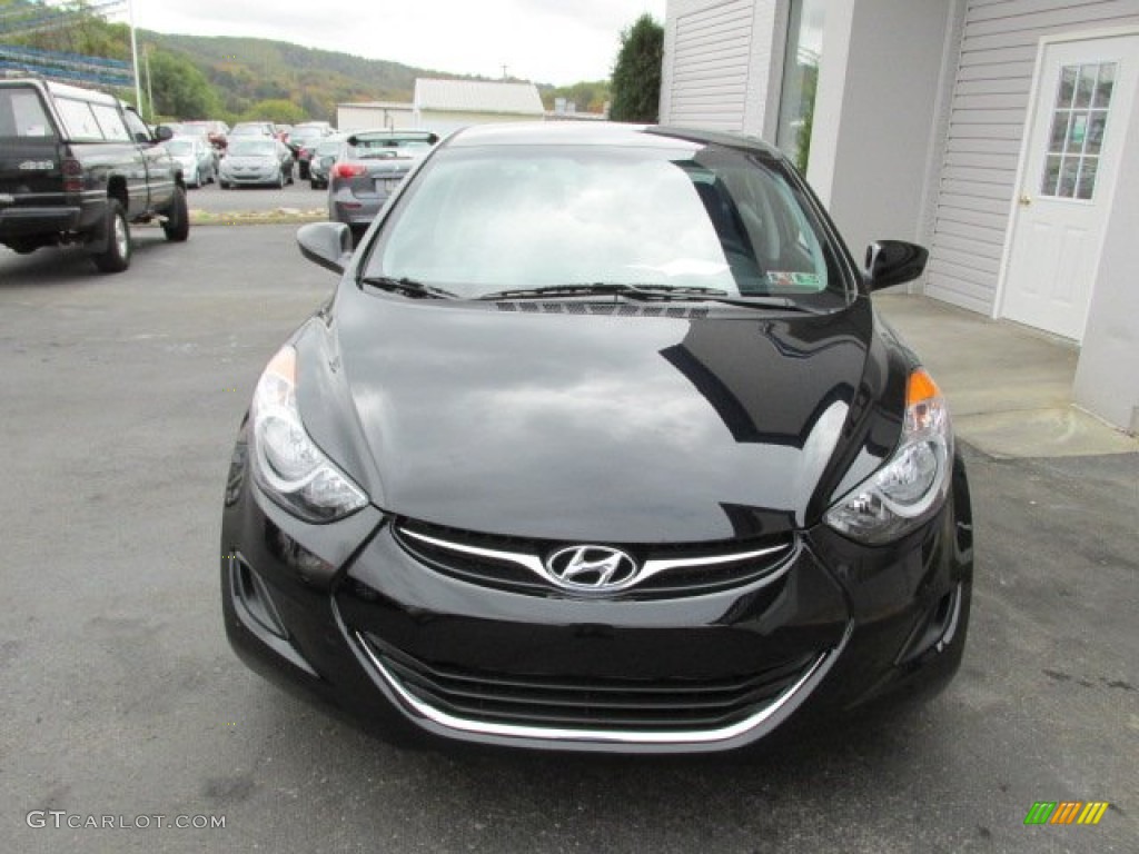 2013 Elantra GLS - Black / Gray photo #4