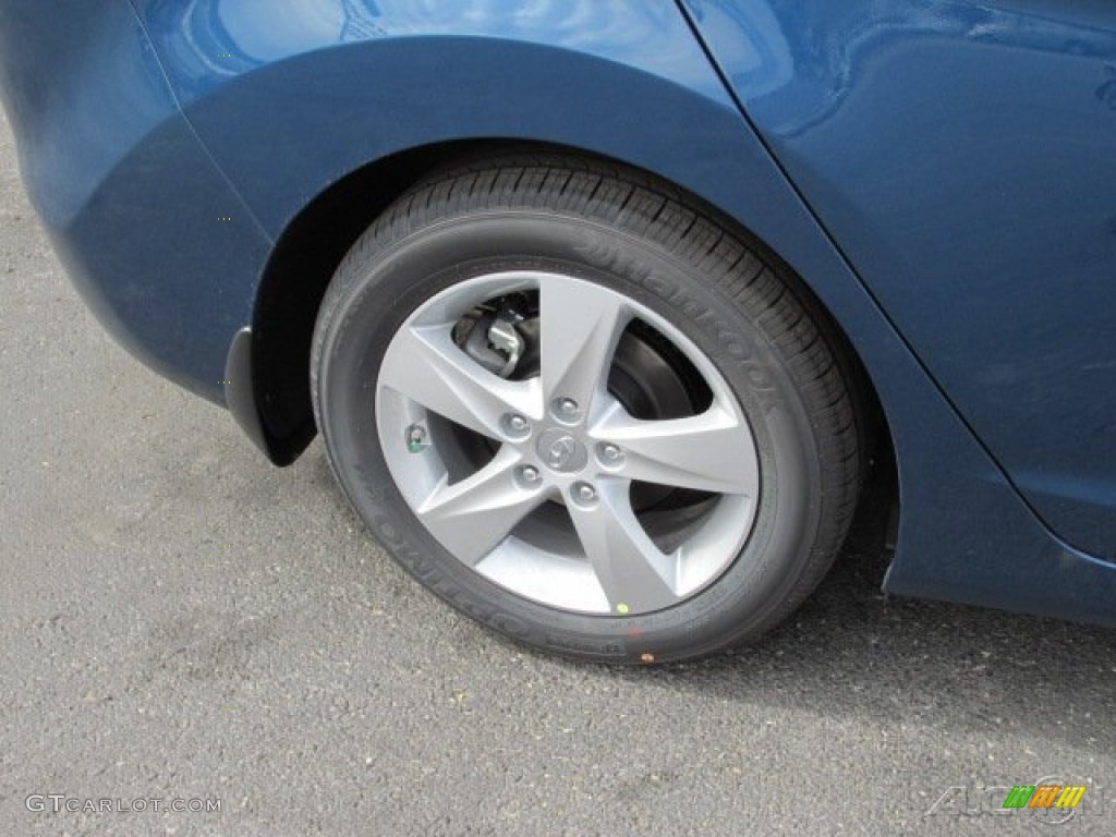 2013 Elantra GLS - Windy Sea Blue / Gray photo #3