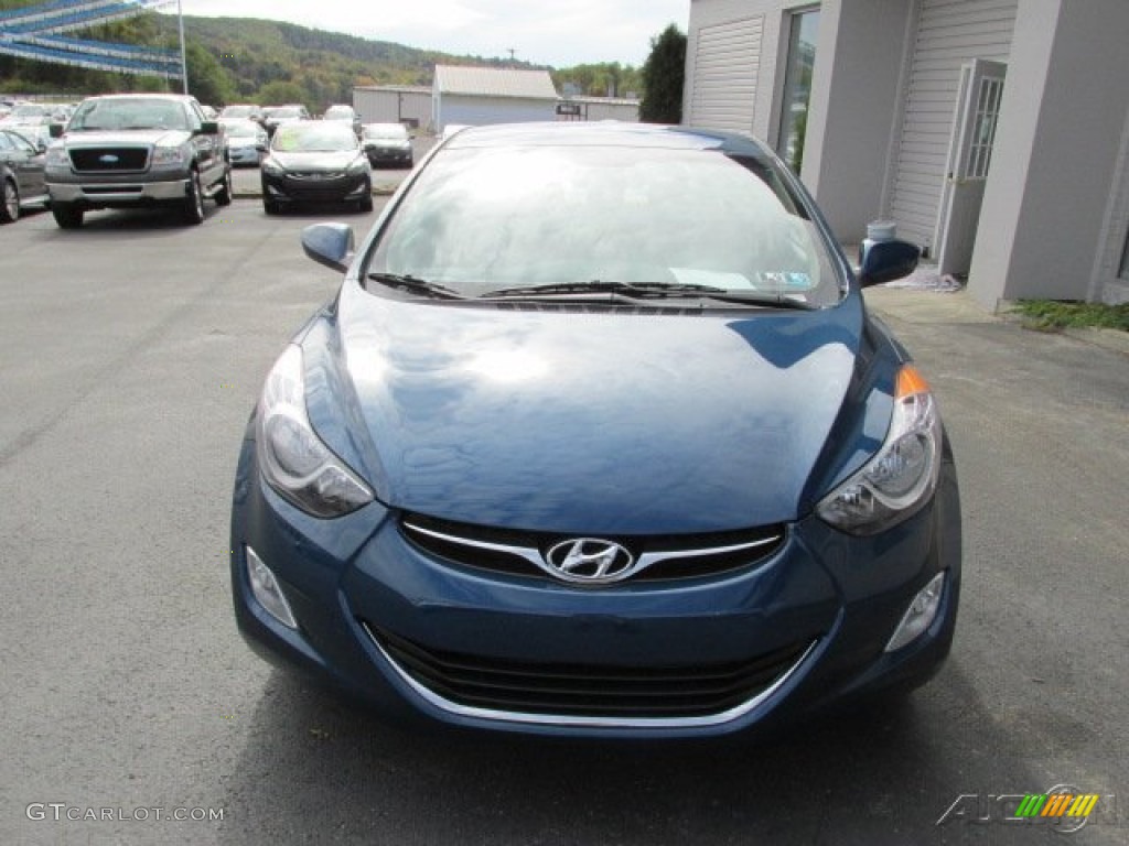 2013 Elantra GLS - Windy Sea Blue / Gray photo #4