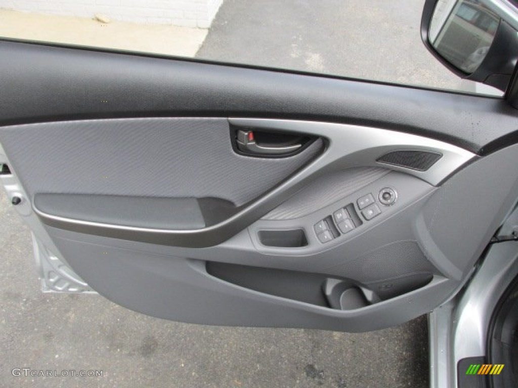 2013 Elantra GLS - Windy Sea Blue / Gray photo #8