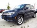 2014 Night Blue Metallic Volkswagen Tiguan SE  photo #3