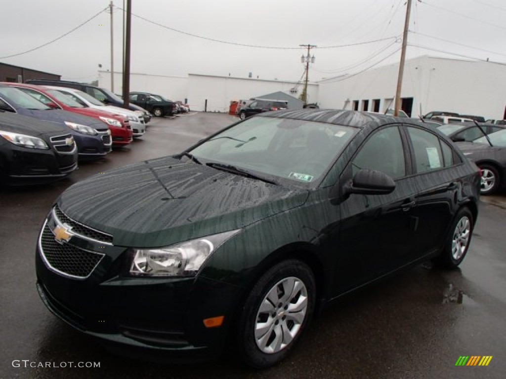 2014 Cruze LS - Rainforest Green Metallic / Jet Black/Medium Titanium photo #1