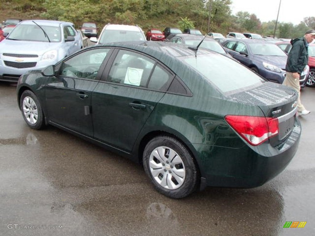 2014 Cruze LS - Rainforest Green Metallic / Jet Black/Medium Titanium photo #7