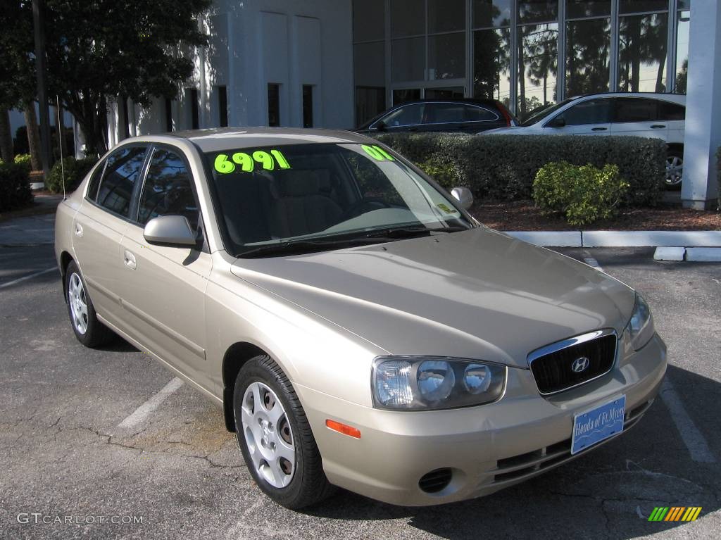 2001 Elantra GLS - Champagne / Beige photo #1
