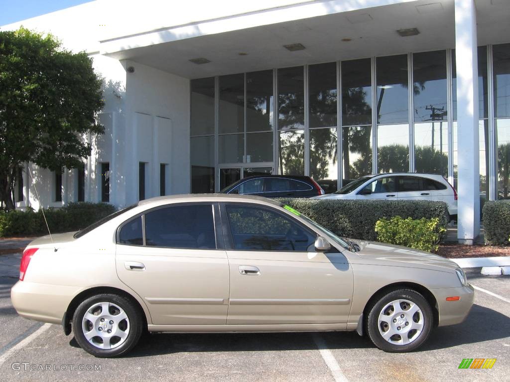 2001 Elantra GLS - Champagne / Beige photo #2