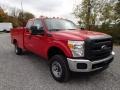 Vermillion Red - F350 Super Duty XL SuperCab 4x4 Utility Truck Photo No. 2