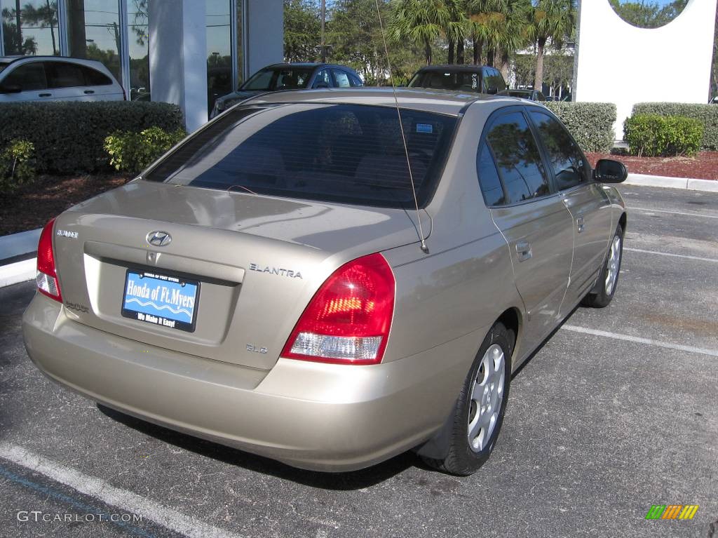 2001 Elantra GLS - Champagne / Beige photo #3