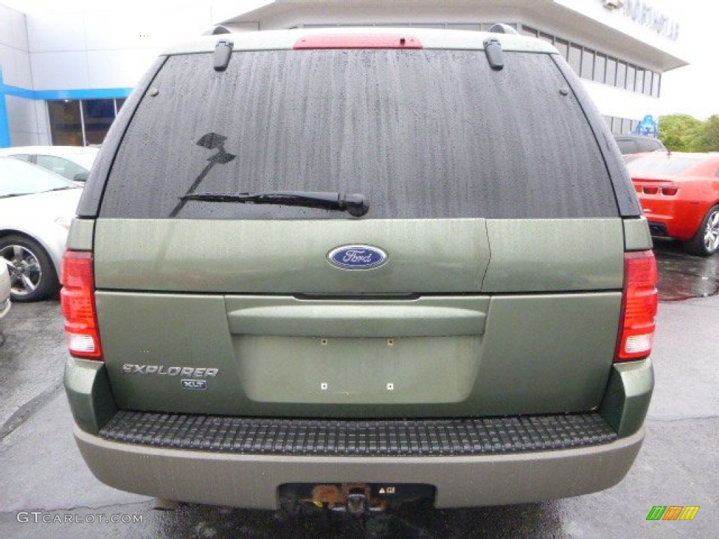 2002 Explorer XLT 4x4 - Aspen Green Metallic / Medium Parchment photo #3