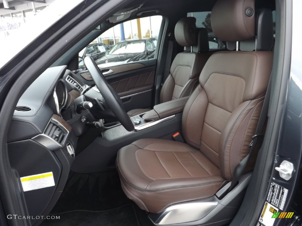 Black/Tobacco Brown Interior 2013 Mercedes-Benz GL 450 4Matic Photo #86850180