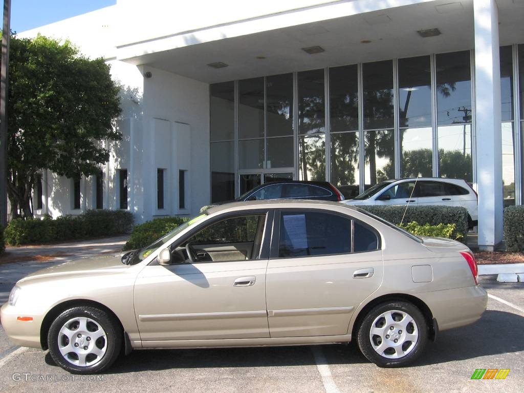 2001 Elantra GLS - Champagne / Beige photo #5