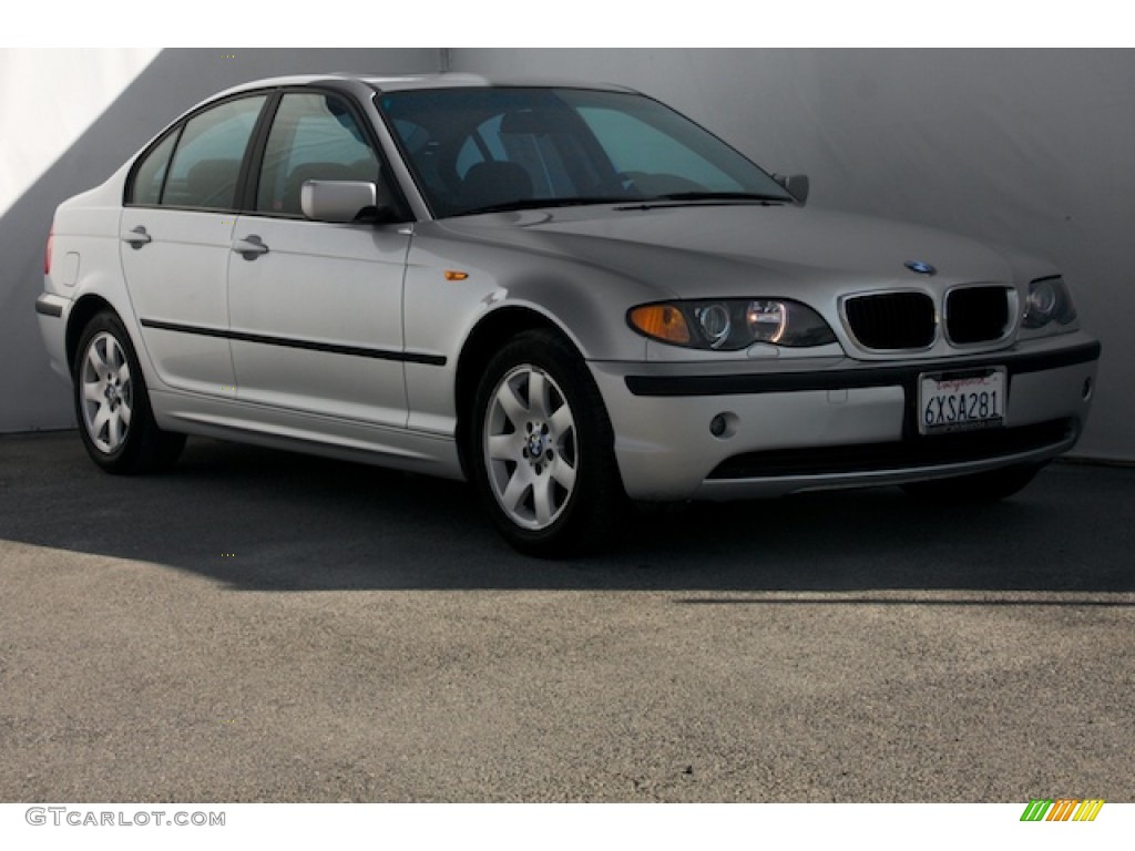 2002 3 Series 325xi Sedan - Titanium Silver Metallic / Black photo #1