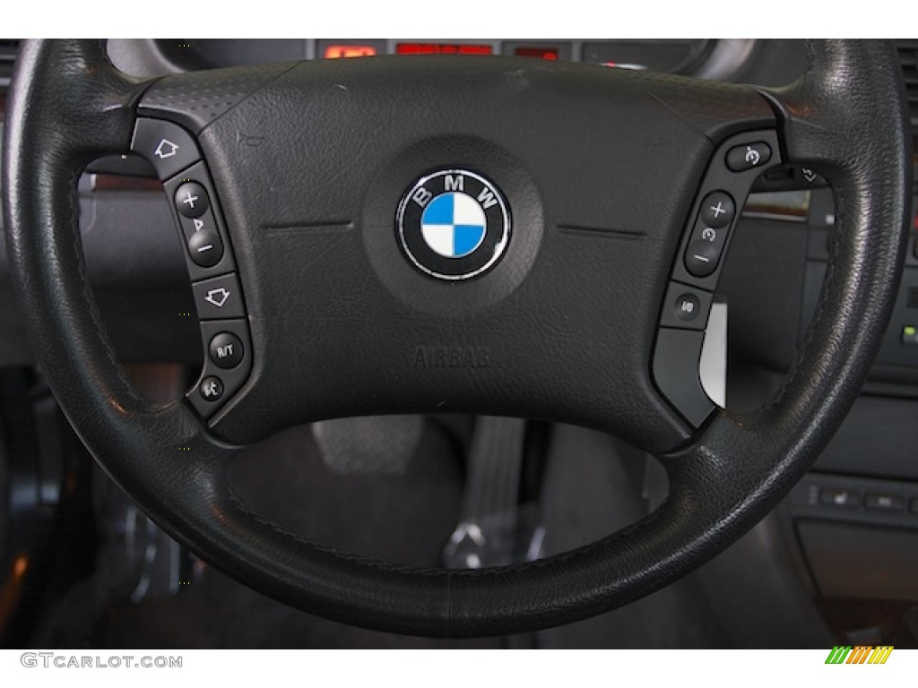 2002 3 Series 325xi Sedan - Titanium Silver Metallic / Black photo #7