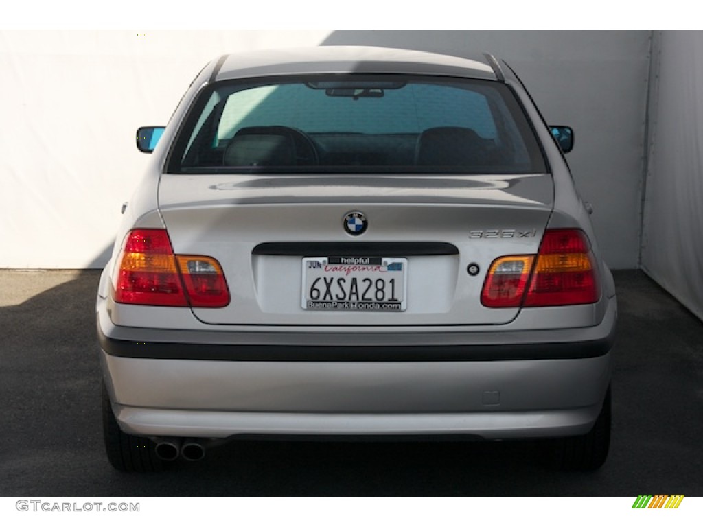 2002 3 Series 325xi Sedan - Titanium Silver Metallic / Black photo #10